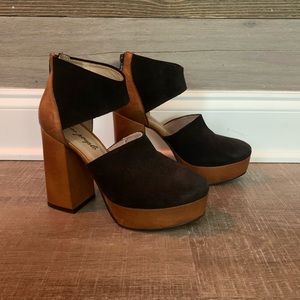 Free People Platform Heels Booties